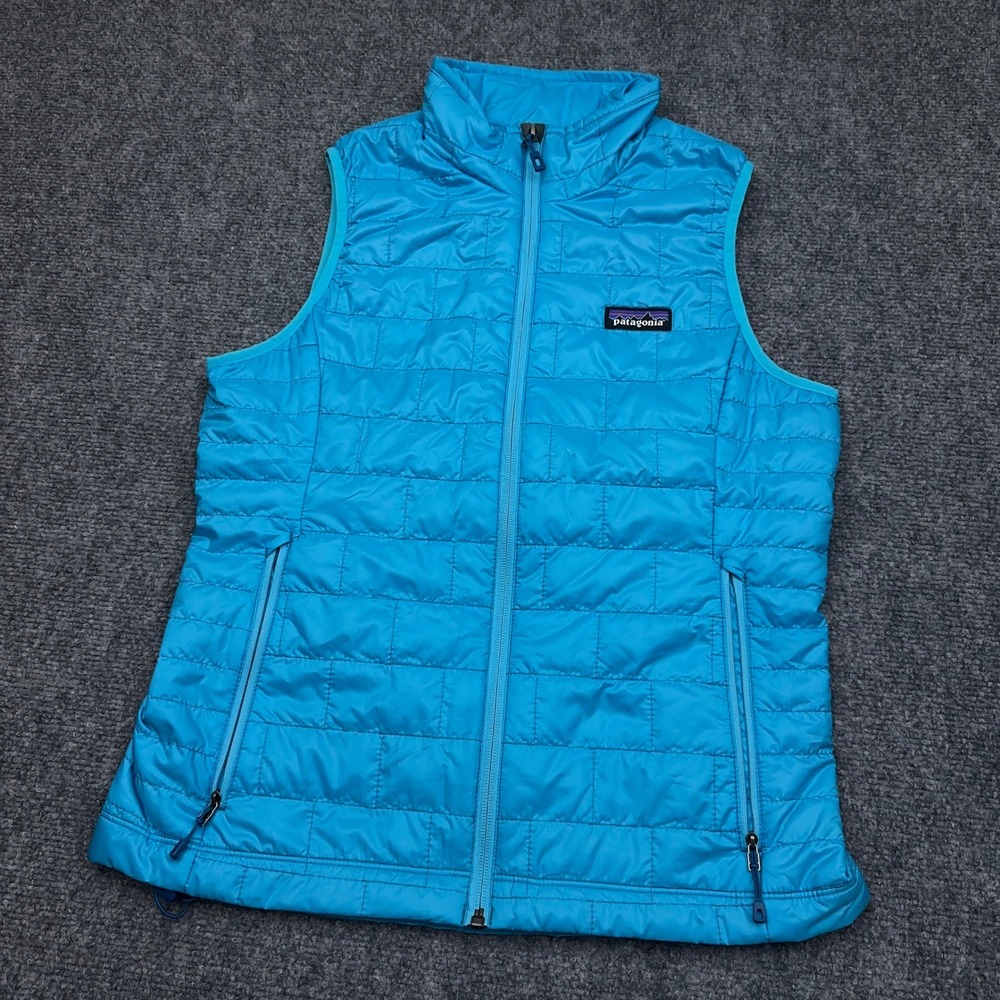 Patagonia Nano Puff Vest Women's Small Blue Ultramarine Quilted Insulated 84246